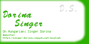 dorina singer business card